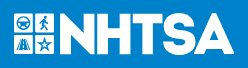 NHTSA logo with safety icons.